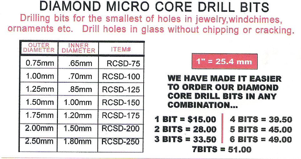 Diamond Micro Core Drill Bits Micro